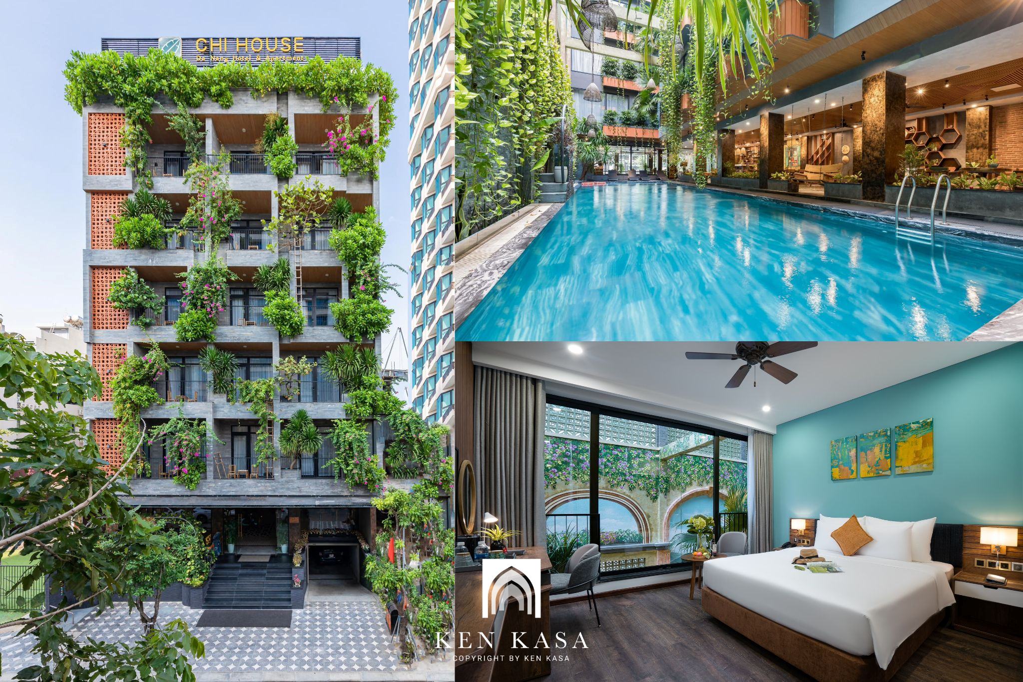 Review Chi House Danang Hotel and Apartment - Không gian xanh giữa lòng phố biển